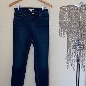 H&M Skinny Jeans Dark Blue Wash Size US 6 Euro Size 38